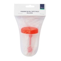 Čašica za urin i stolicu plastična sterilna 60 ml OMC (1)